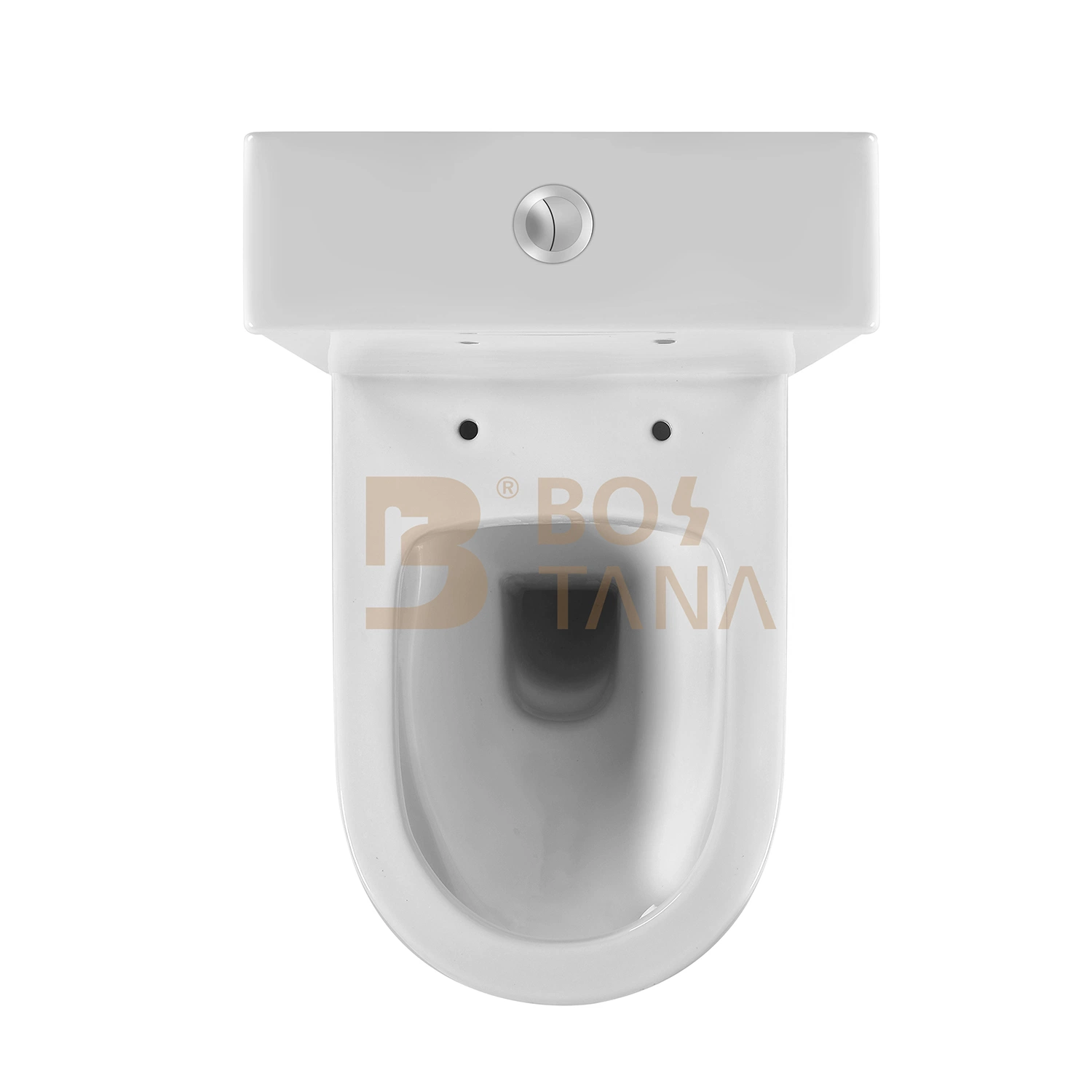 Sanitary Wares European Bathroom Wc Dual Flush Rimless Two Piece Toilets