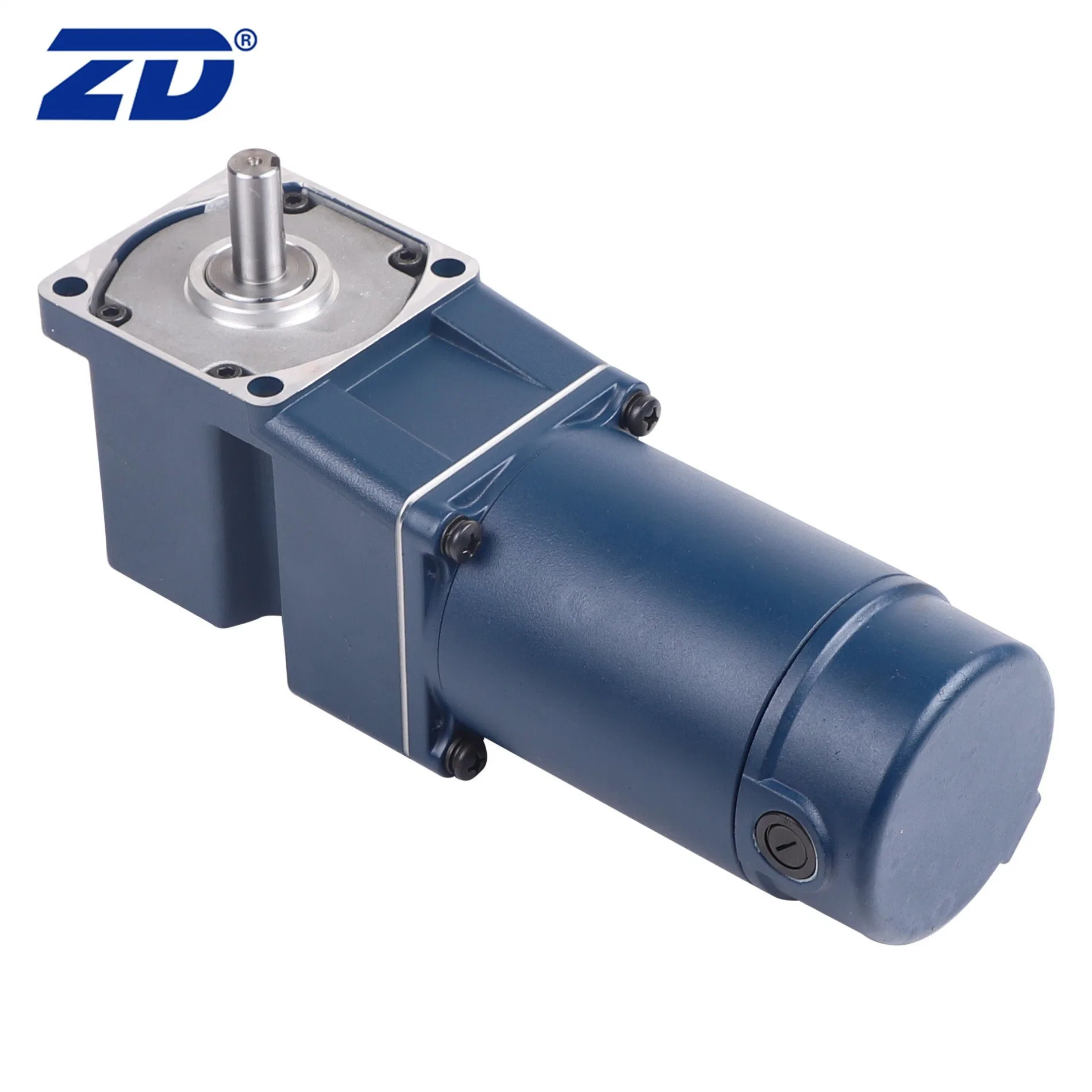 ZD High Torque Permanent Magnet DC Spiral Bevel Right Angle Brush Gear Motor