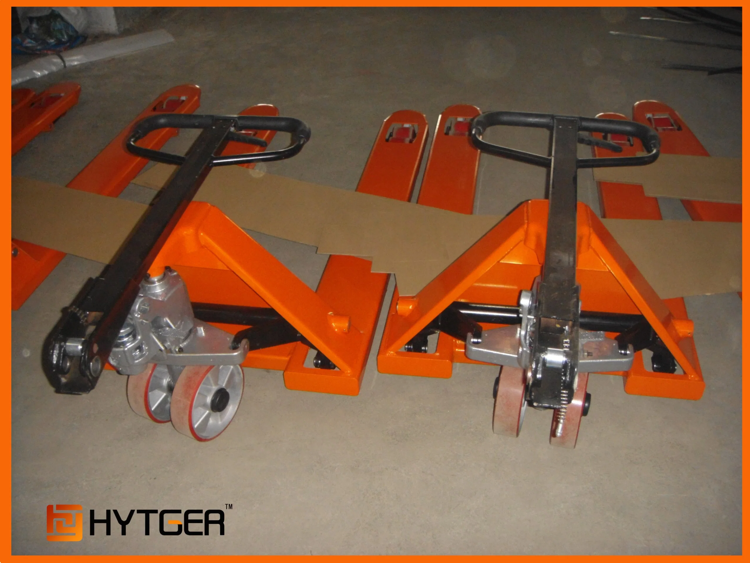 Low Price Hand Pallet Truck with Scales Rubber Wheel (NR20)