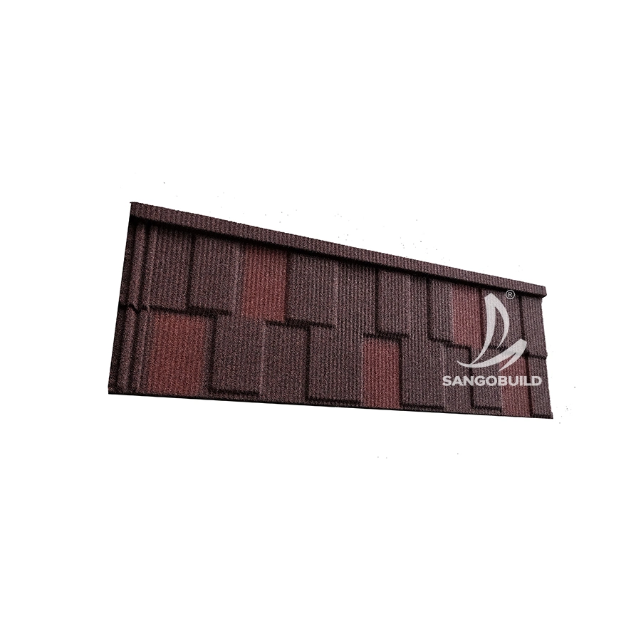 Sangobuild Manufacturer Building Roofing Material Import Stone Coated Wood Drain Type Roof Aluzinc Sheet Metal Tiles