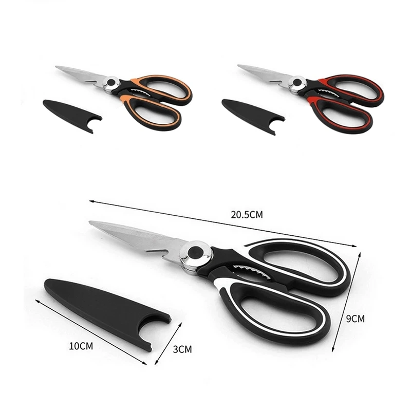 Kitchen Scissor Tongs Multi-Function 3-in-1 Clever Cutter Kitchen Scissors Stainless Steel for Home and Kitchen