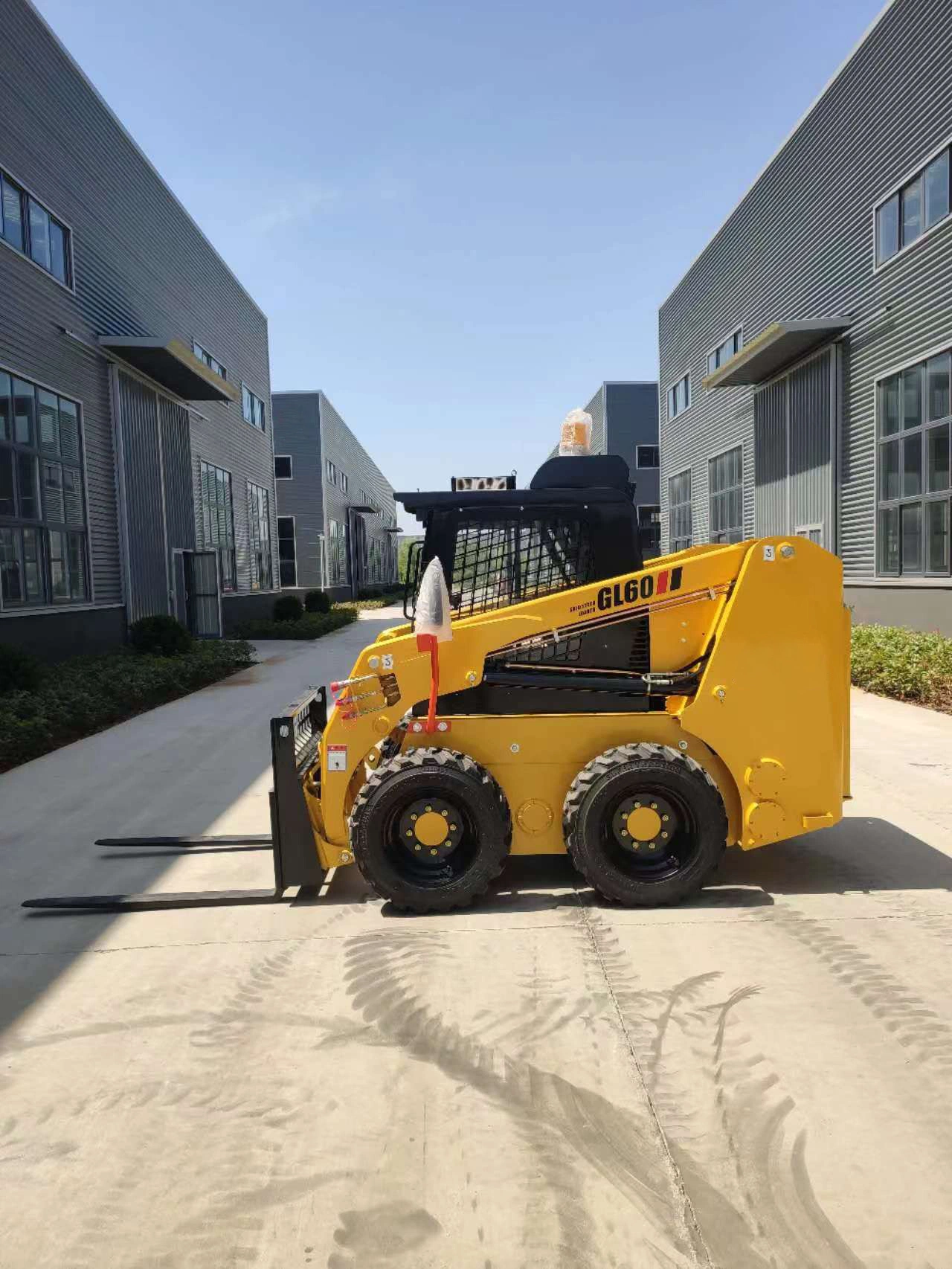 Work Weight 3000kg 3500kg Wheel Mini Skid Steer Loader