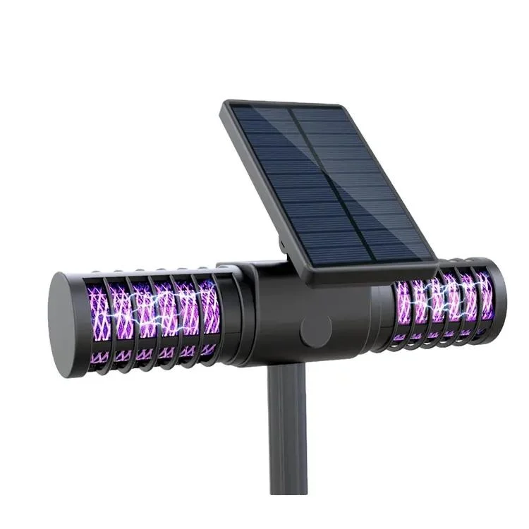 Tueur de moustiques solaire à LED pour insectes volants en extérieur