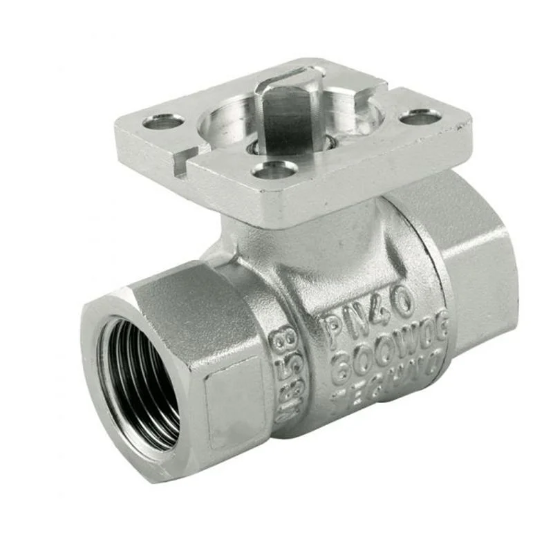 Stainless Steel 316 304 Ball Valve with Direct Mounting Flange