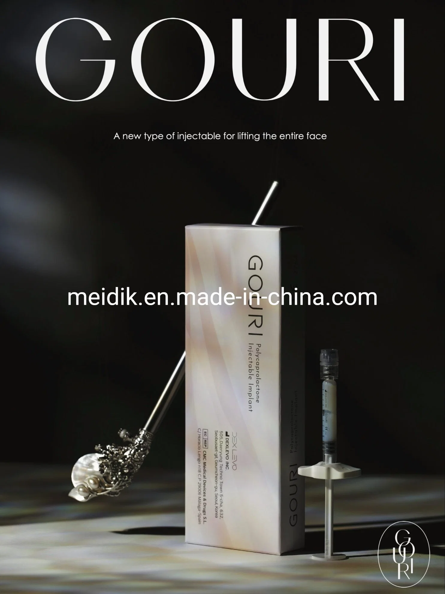 Gouri Filler Gouri Polycaprolactone Injectable Implant (1X1ml) New Collagen Injection for Face Dermal Filler