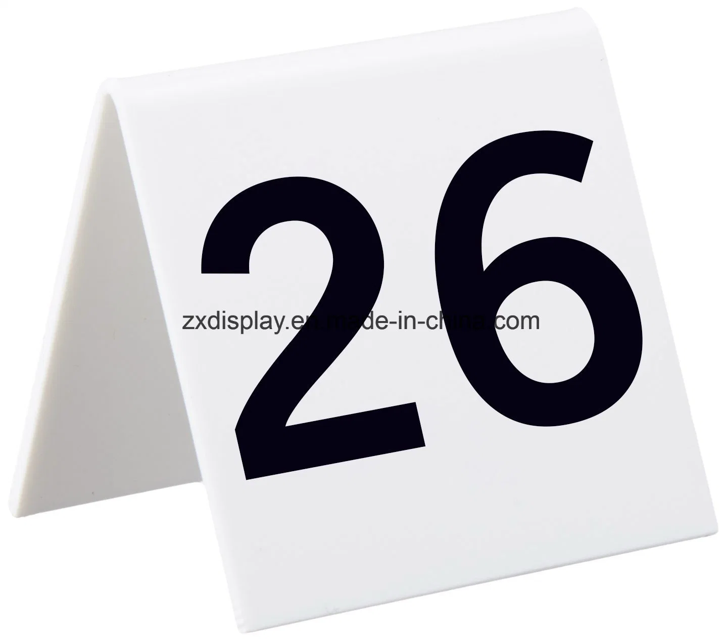 Custom Made Acrylic Tent Style Table Numbers