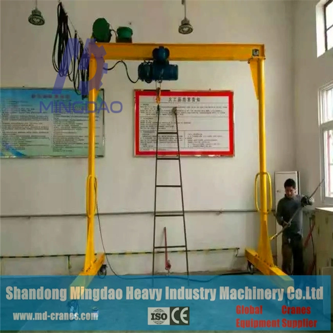 SL Type Manual Type Single Girder Gantry Crane Pushed by Hand Mini Crane