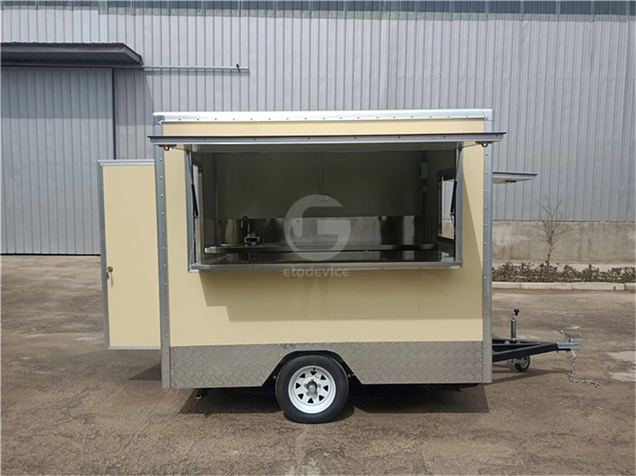 Mobile Fast Food Concession Truck Ice Cream Fruit Juice Kiosk