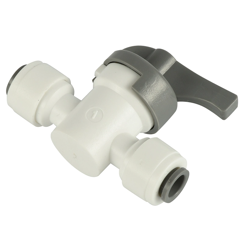 Xhnotion Pneumatic 1/4 Tube Od Union Straight Hand Valve Water Filter Fittings