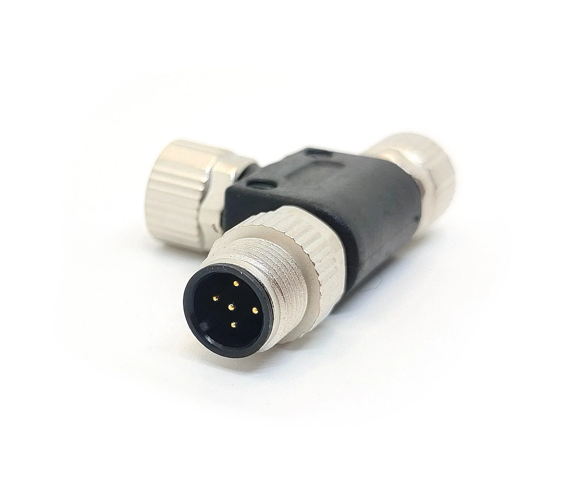 Svlec IP67 T Splitter Konverter Adapter A Code M12 Auf 2 m12 Stecker und Buchse für Automatisierungssystem