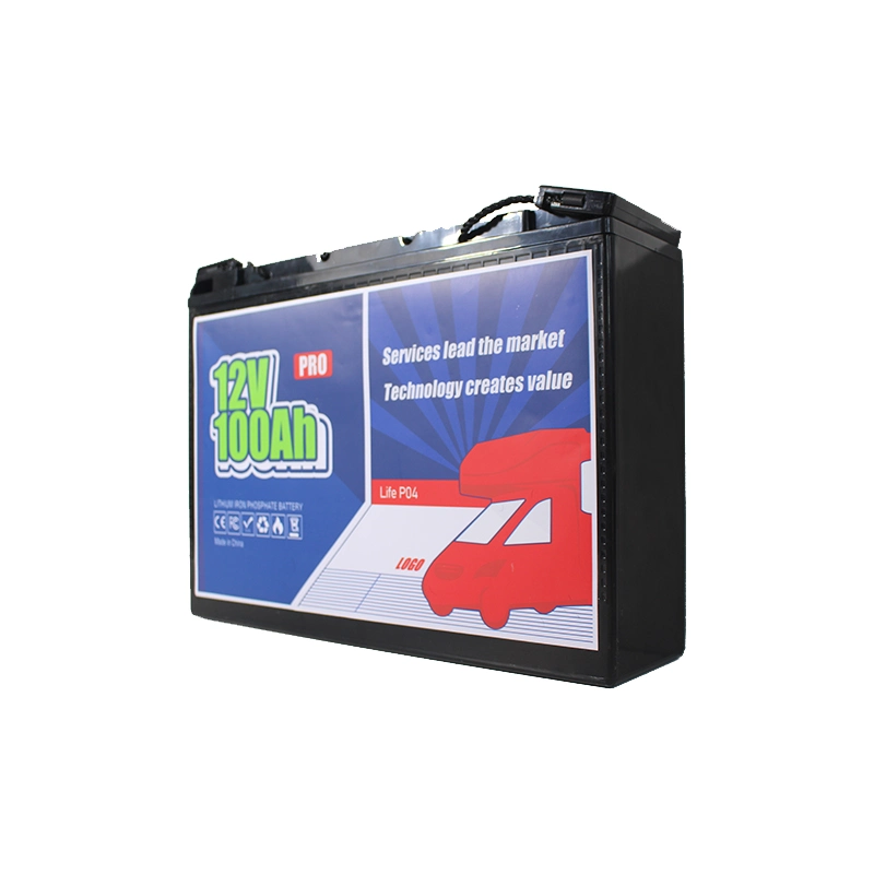 12V 100Ah LiFePO4 Lithium-Batterie RV eingebaut 100A BMS 10 Jahre Lebensdauer 1280W Ausgangsleistung für Wohnmobile