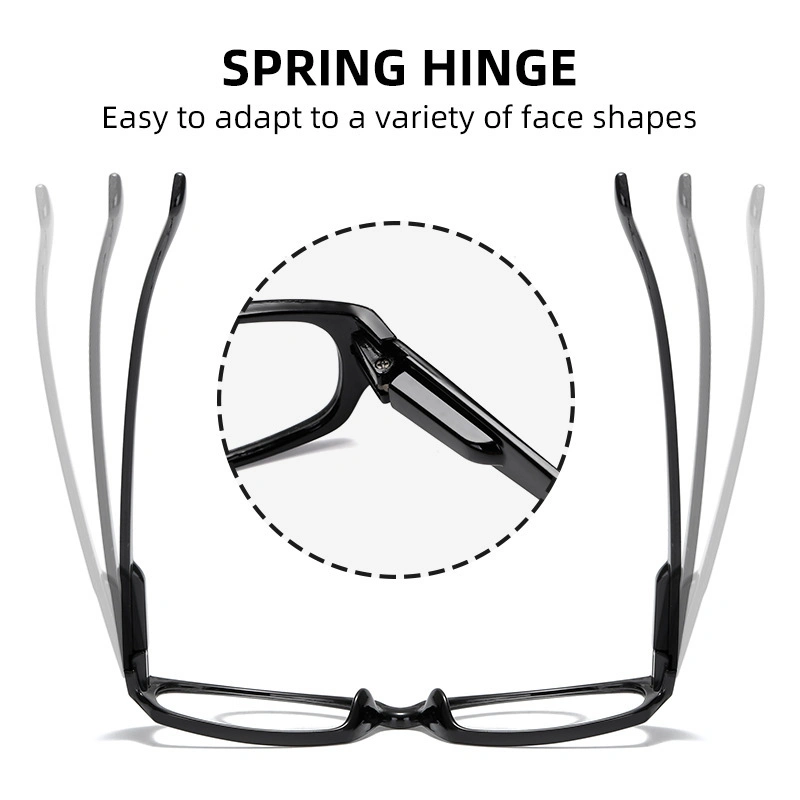 Zoom automático +100 a +600 Spring Hinge Hombre mujeres presbiópicas Gafas