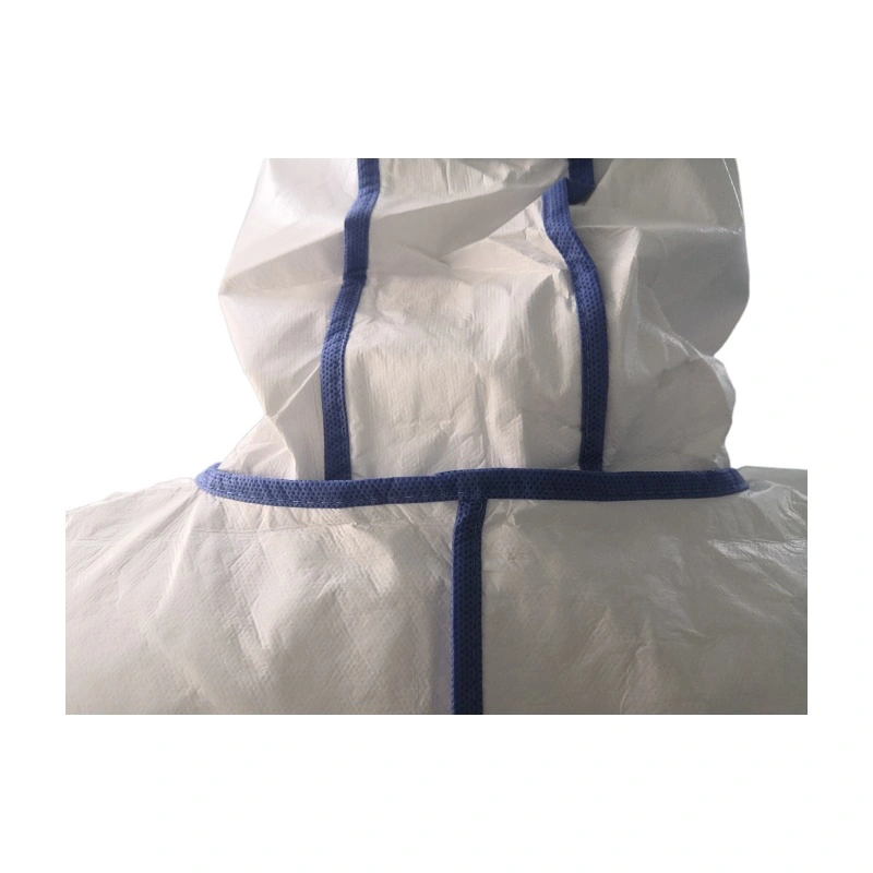 Hazmat Suit En14126 Type5b/6b Work Suits for Safety PP PE Medical Disposable Protective Clothing