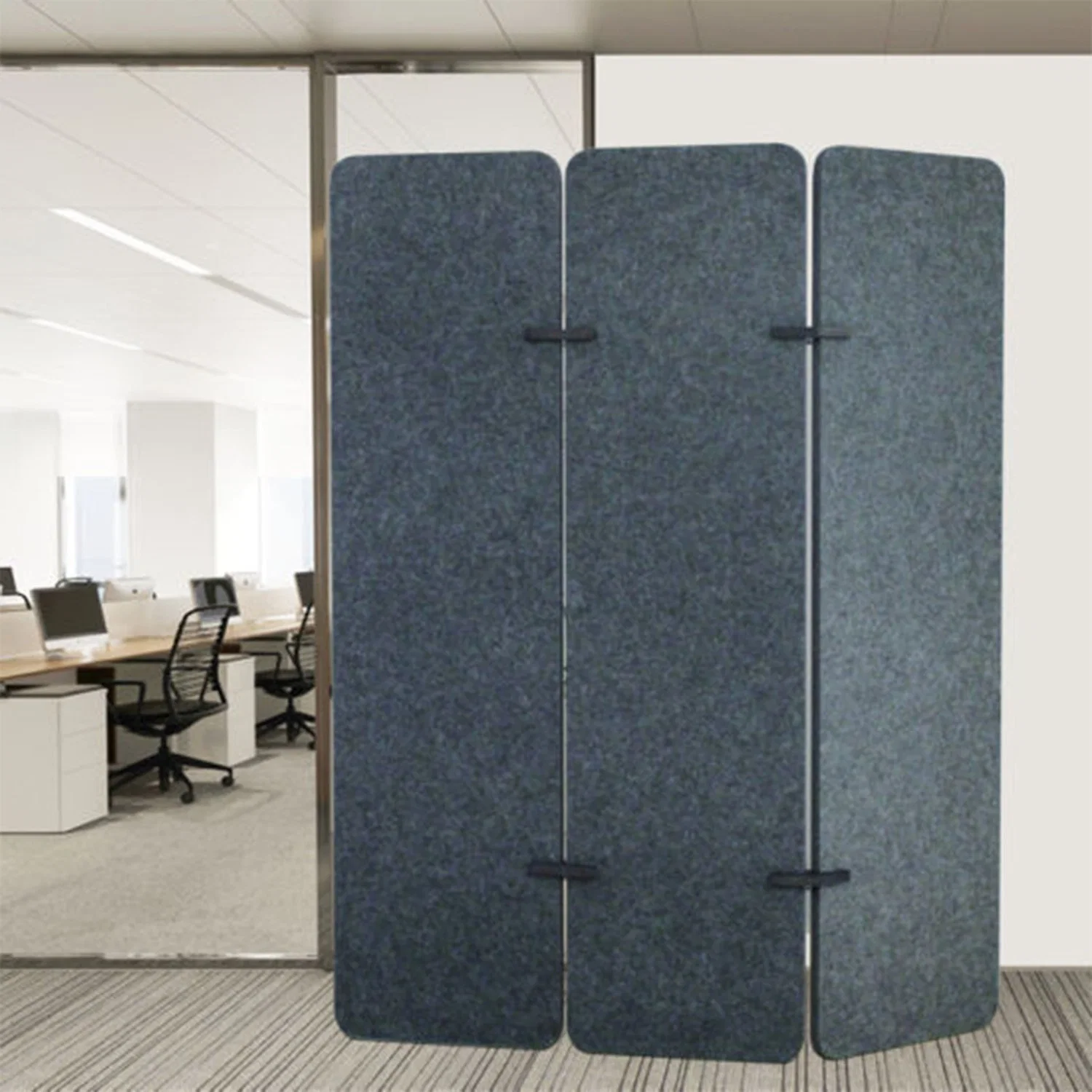 Movable Sound Absorption Folded Screens Acoustic Office Room Dividers