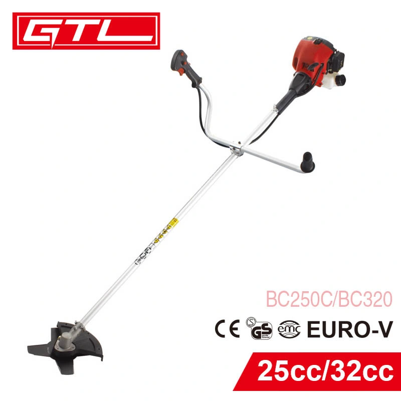 European Design Garden 2-Stroke Gasoline / Petrol Grass Trimmer Brush Cutter Machine with New Brush Cutter Tool (BC250C / BC320)