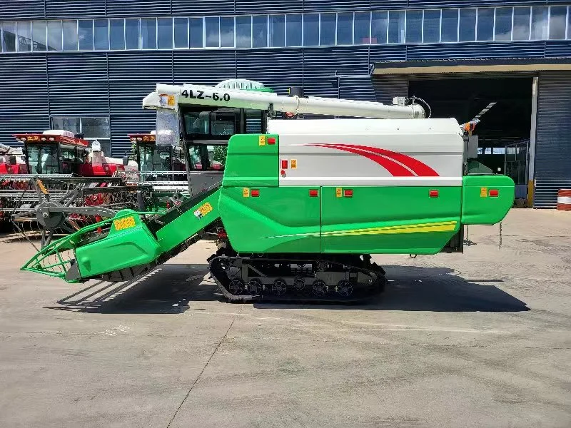 Diesel Egnine Rice and Wheat Soybean Combine Harvester Agriculture Machine