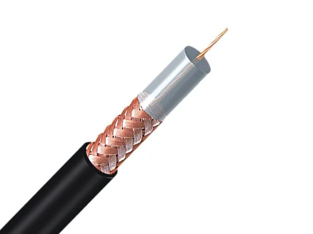 50 أوم المادة العازلة الصلبة PE Rg8 174 Rgg412 213 Rgg214 58 Coaxial كابل لنظام الاتصال