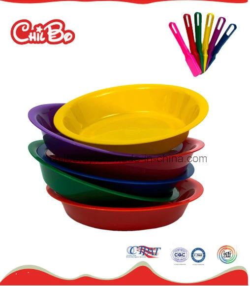Plat rond en plastique multicolore jouet (CB-ED019-Y)