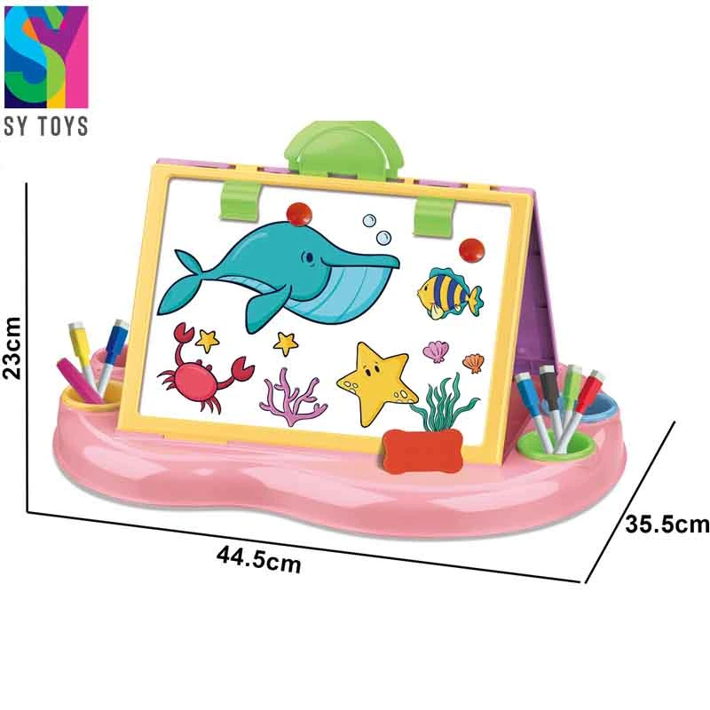 Sy 2 en 1 tablero de dibujo infantil niños juguetes proyector otras actividades educativas de la pintura Pizarra magnética de juguete para niños