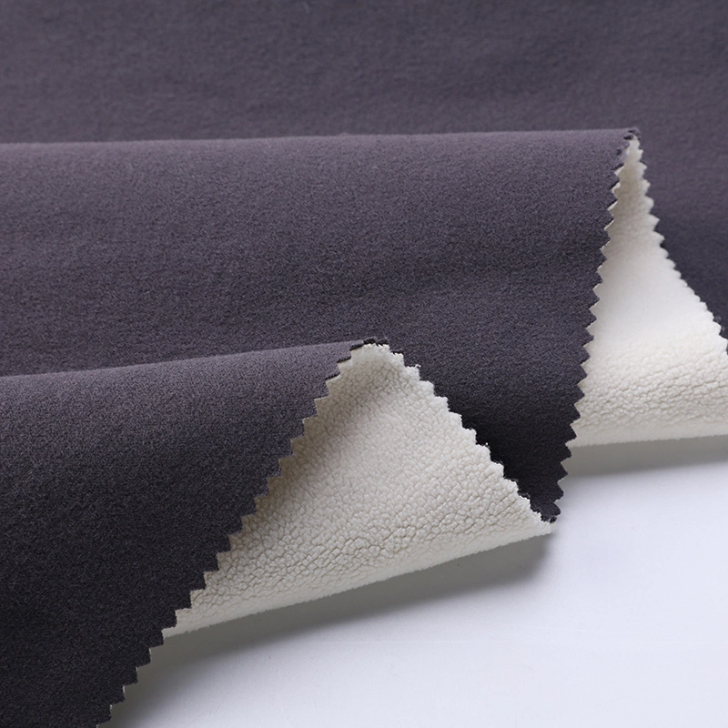 High quality/High cost performance  De Velvet Bonded Compound Fleece Fabric