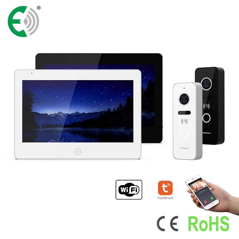 IP WiFi 10.1"Digital Interphone System with Graceful Touch Screen and Waterproof Doorbell