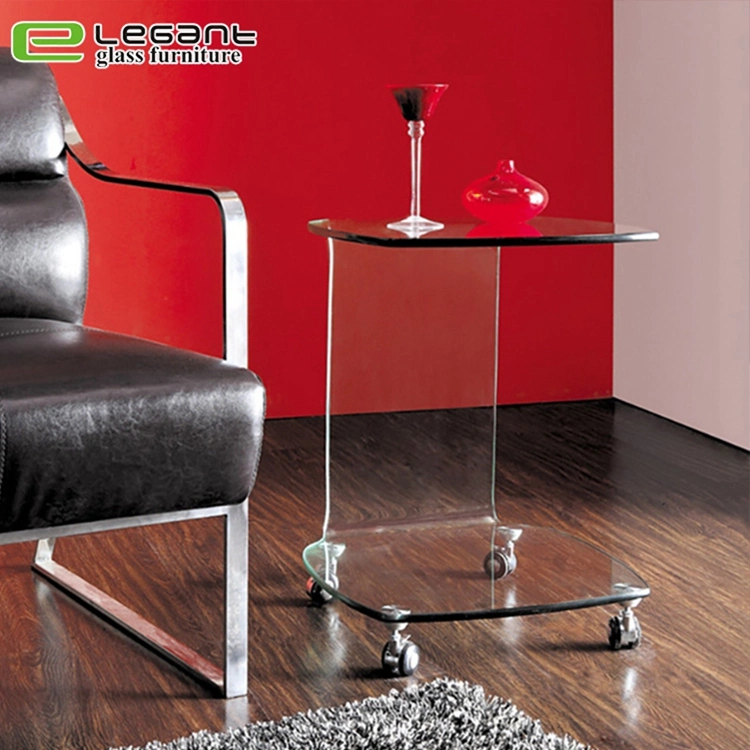 S Shape Glass Stand in Living Room Furniture