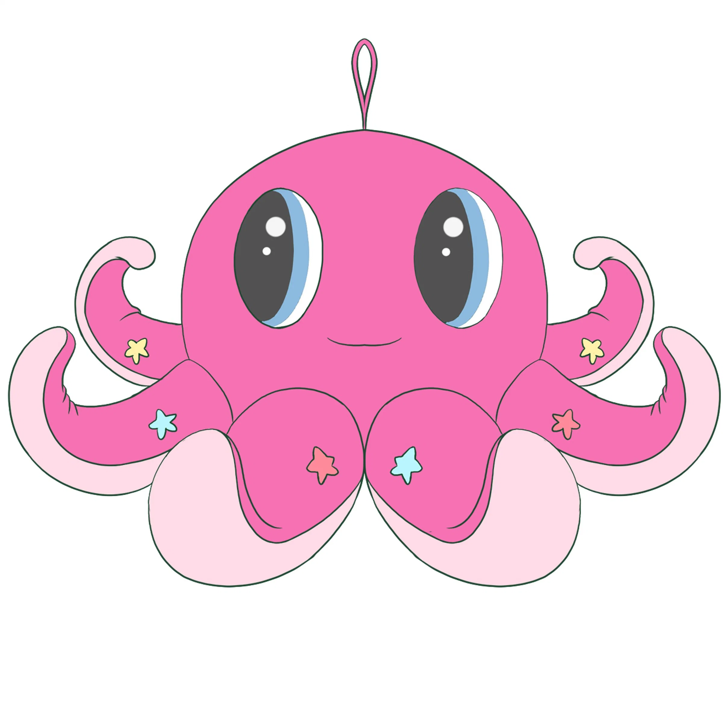 Custom Plush Pillow Flip Octopus Stuffed Reversible Animals Plush Toy