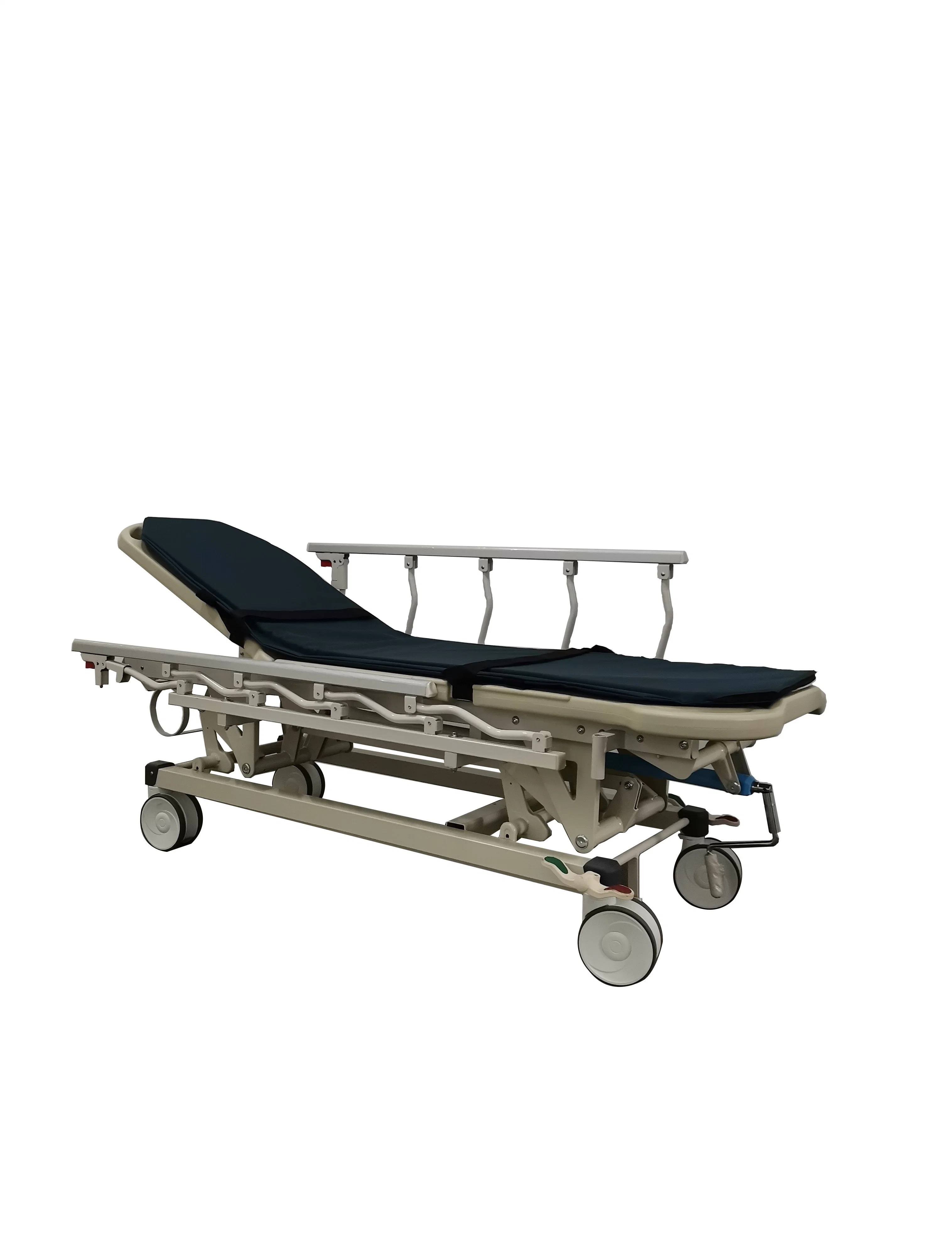 Mn-SD006 Medical CE&ISO Aluminum Alloy Side Rail Emergency Cart Medical Stretcher