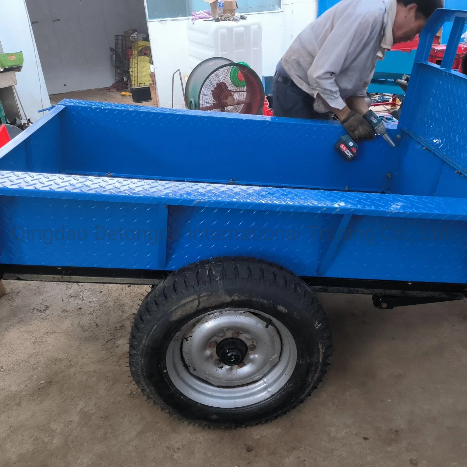 Truck Trailer Walking Tractor Loading Tractor Body Farm Trailer for Sale