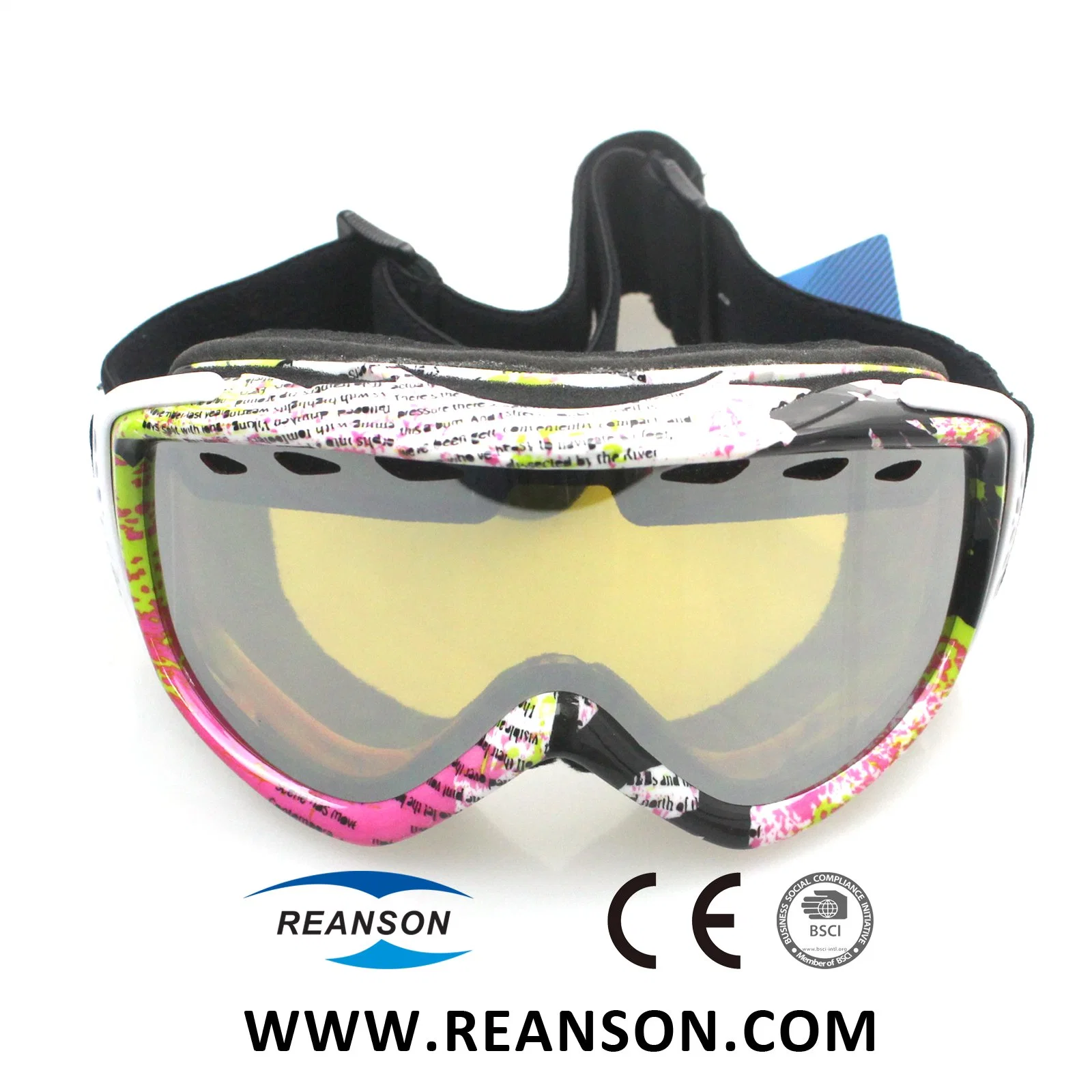 Wholesale/Supplier Outdoor Sports Anti-Fog Snow Goggles with Vents