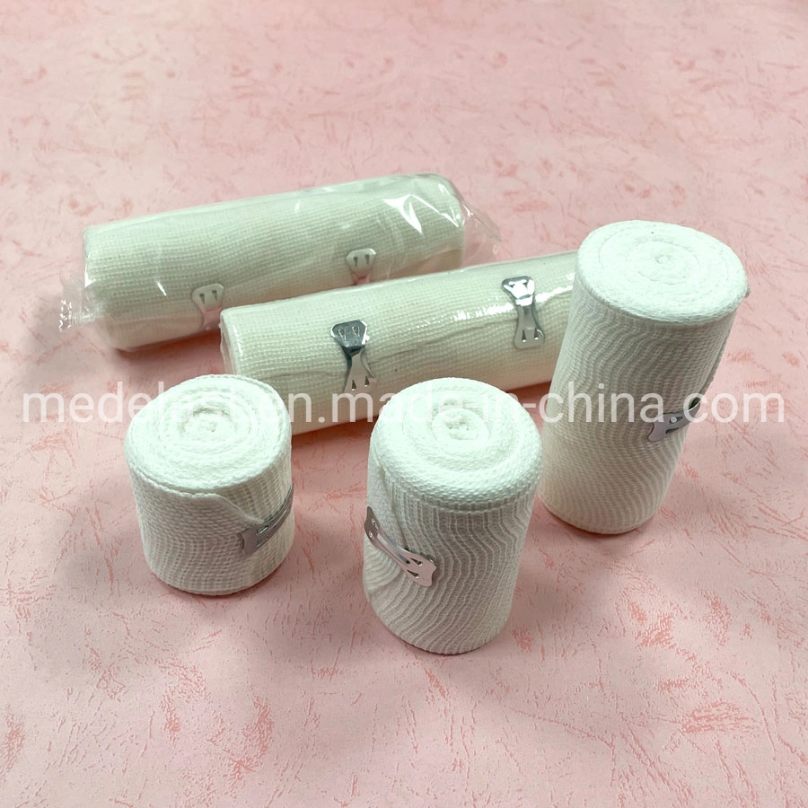 Elastic Cotton and PBT Bandage White Elastic Bandage in Various Sizes