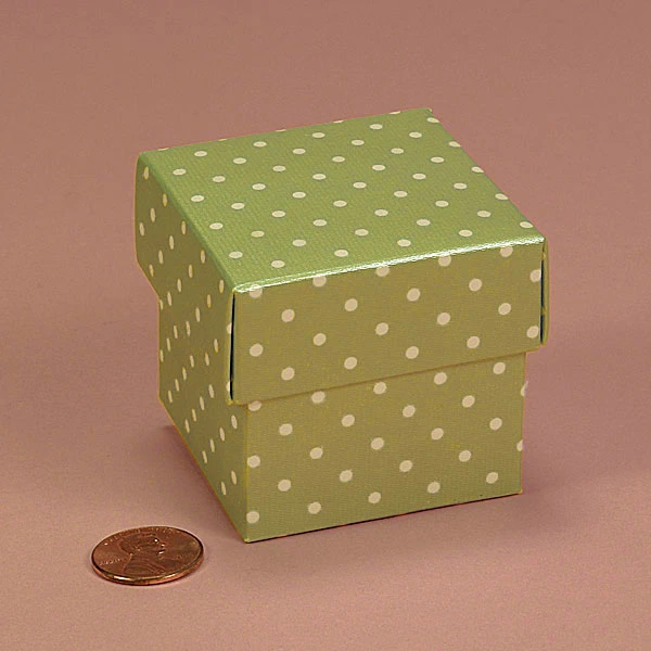 Waterproof Polka DOT Cube Favor Box for Jewelry Packaging