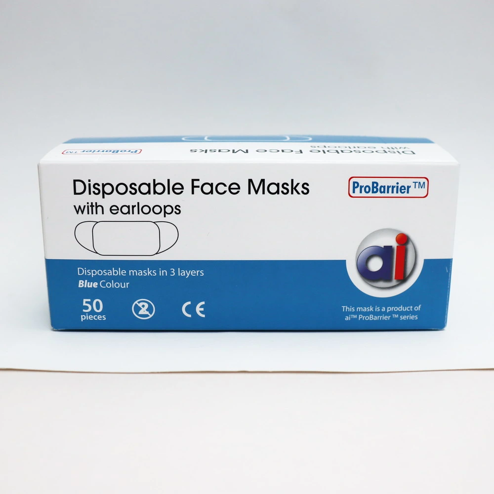 Disposable Non-Woven 3 Layer  Face Mask Factory Outlet  Mask