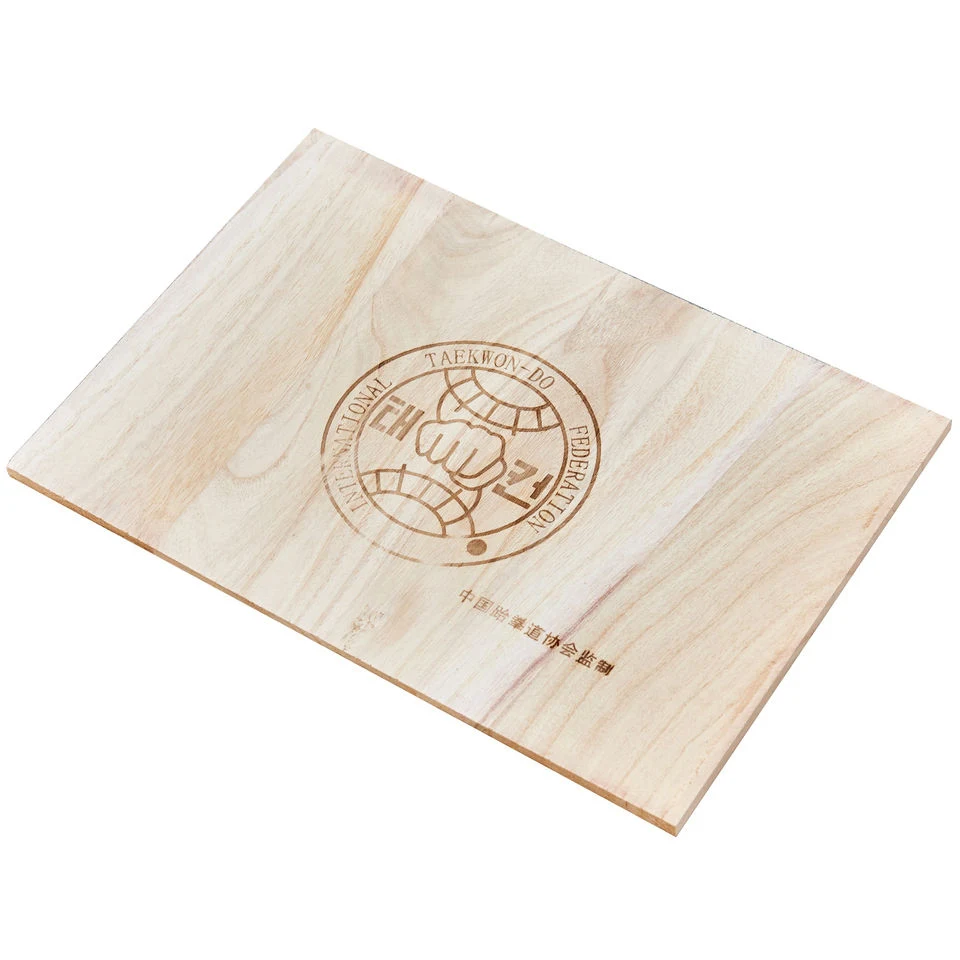 Factory Price Taekwondo Sport Performance Showing Breaking Wood Boards Taekwondo Breaking Board with Hot Stamp Logo