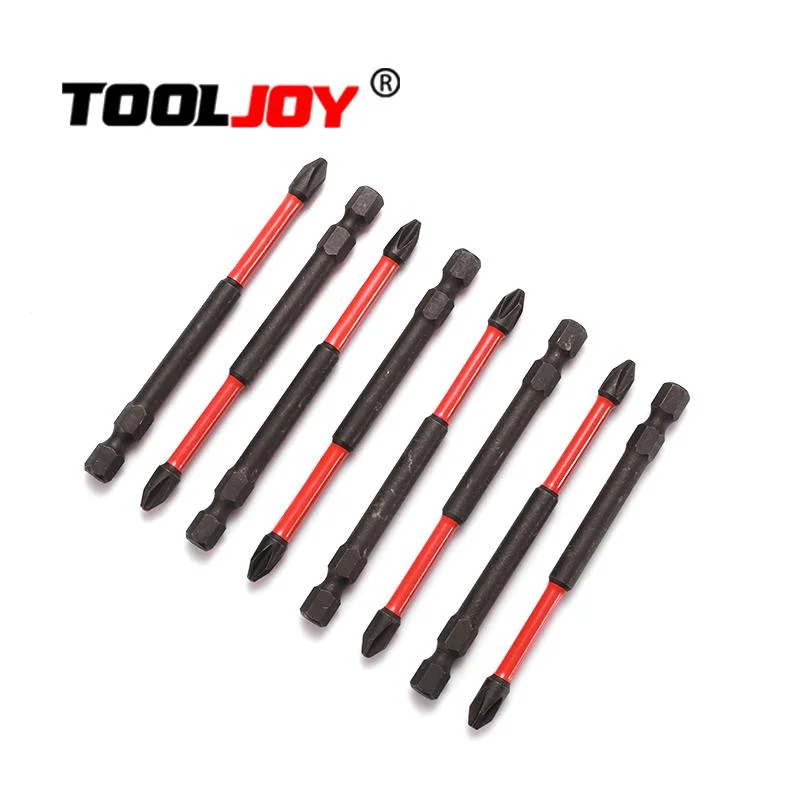 Tooljoy calidad duradera Taiwán S2 Vástago hexagonal de 1/4" de 50mm puntas de destornillador de bits de torsión