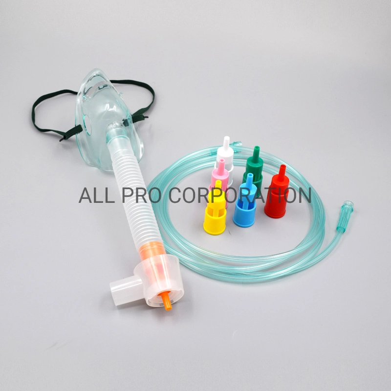 Quirúrgico médicos desechables, depósito de suministros de oxígeno de la bolsa de PVC Bipap Non-Woven 3ply RCP de CPAP respirar nebulizador KN95 tipo de anestesia Iir traqueostomía máscara facial