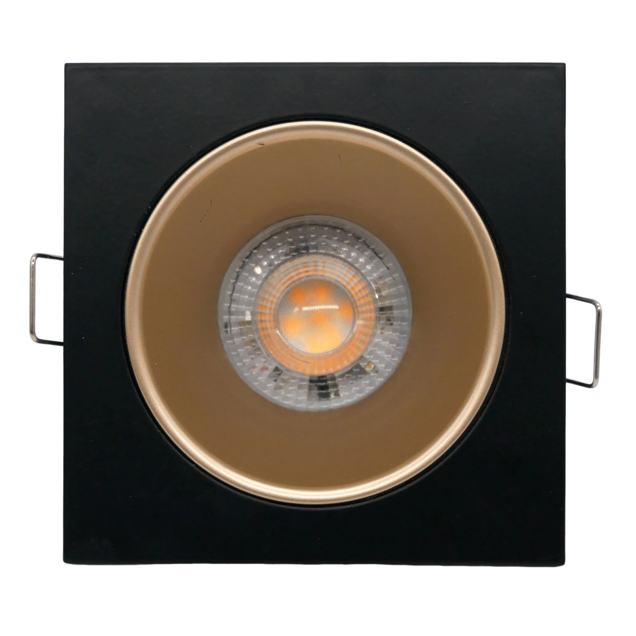 Downlight LED de halogéneo Square encastrável MR16 GU10 em alumínio Fixação