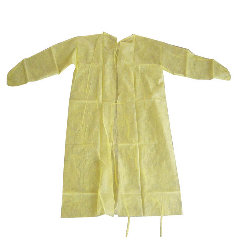 Disposable Non-Woven Elastic Cuff Isolation Gown/Surgical Gown