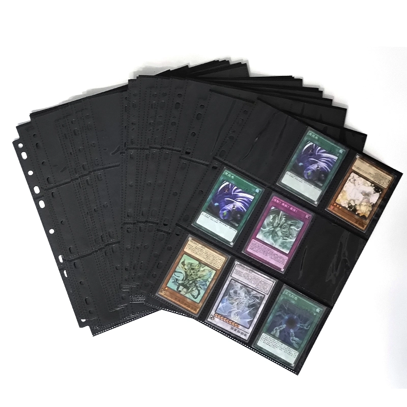 Accept Customized 11 Hole 9 Pocket Double Side R Corner PP Inner Page for Card Collection