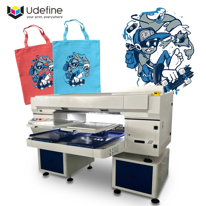 Udefine Double Station Fabric Printer Digital Textile T Shirt Printing Machine