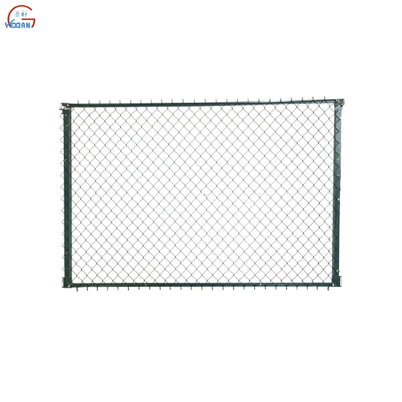 Low Carbon Steel Wire Mesh Anti-Shear Alarm Chain Link Fence Railway Fencing