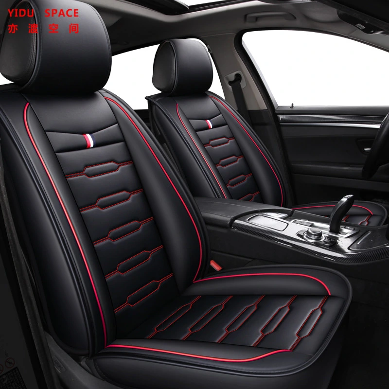 Car Accessories Car Decoration Cushion Universal Cartoon Red Pure Leather Auto Car Seat Cover