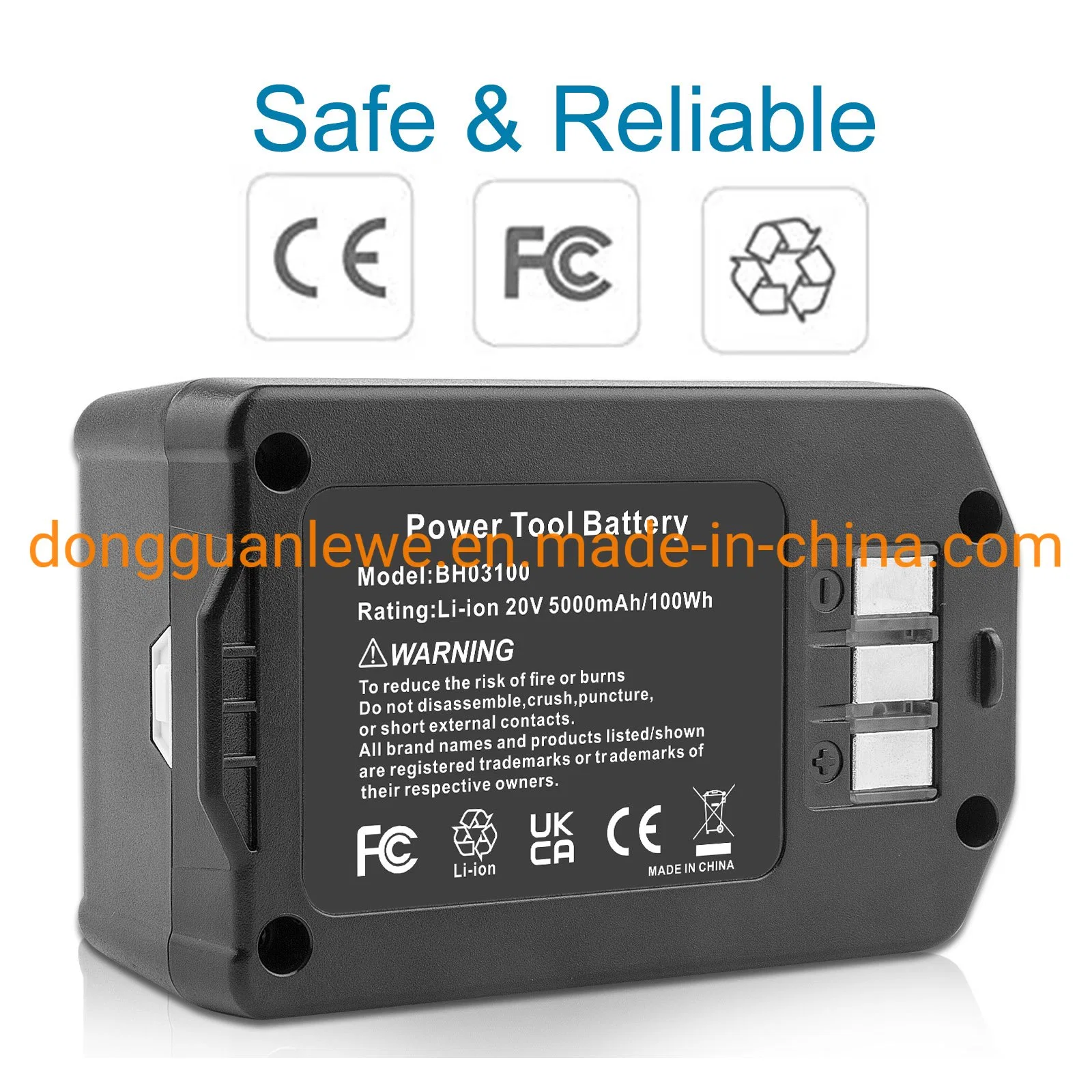 Wholesale/Supplier 20V 5000mAh Bh03100 Replacement Vacuum Cleaner Battery for Hoover Bh03100 Bh03120 Bh03200 Bh04000 12414123