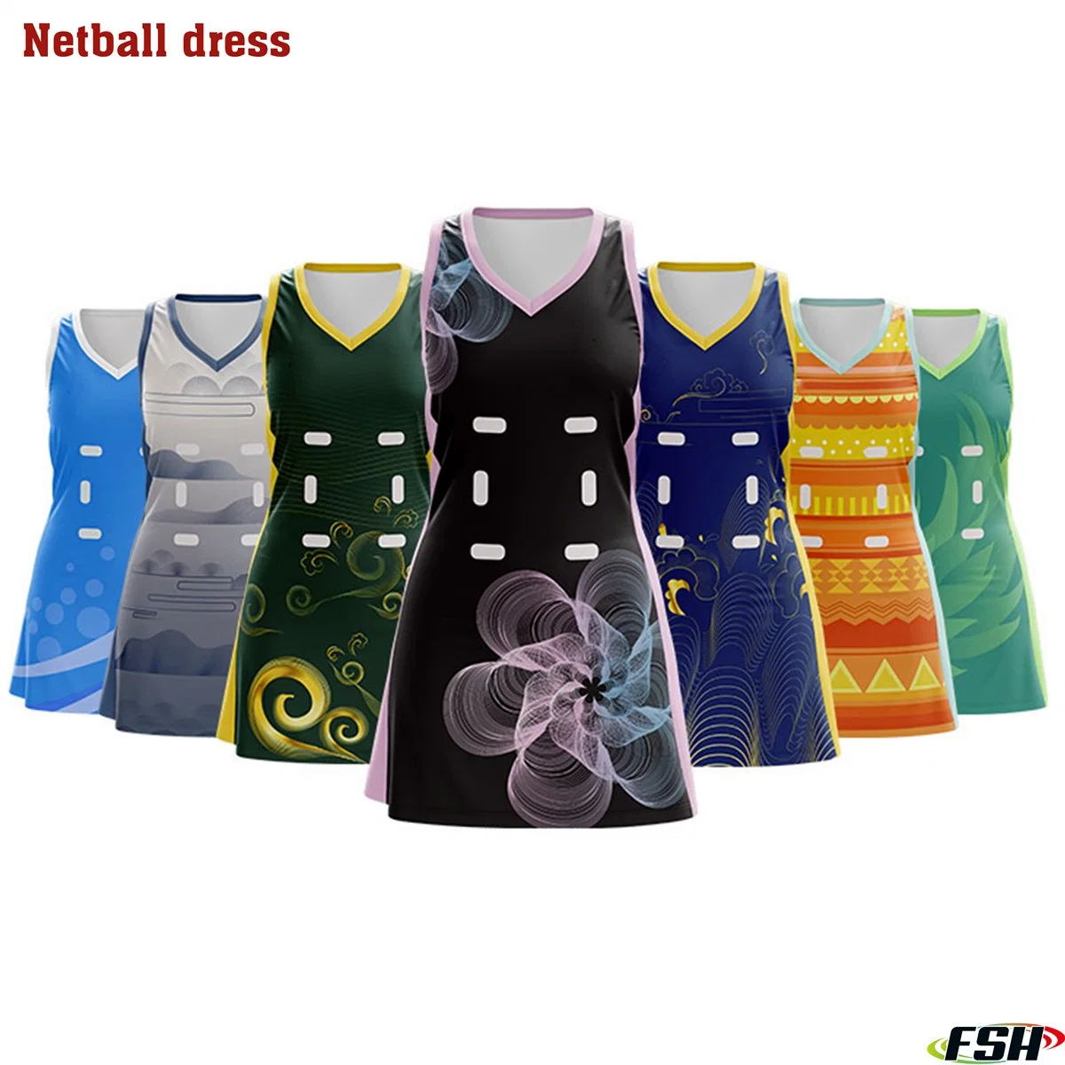 OEM/ODM Custom High quality/High cost performance  Breathable Netball Dress for Women