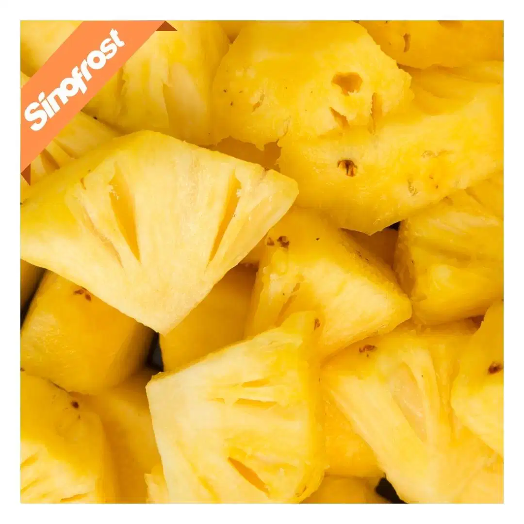 IQF Pineapples, IQF Diced Pineapples, IQF Pineapples Chunks, IQF Pineapple Dices, IQF Pineapple Tidbits, Frozen Pineapples, IQF Fruit, Frozen Fruit