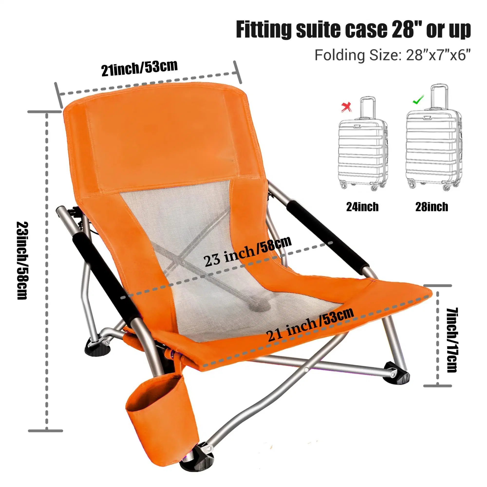 Adults 2 Pack Sling Folding Portable Concert Kids Boat Sand Beach Chair