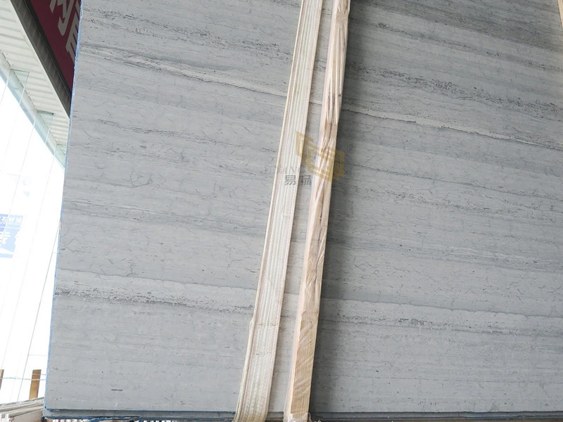 Crystal Wood White Marble Slabs for Kitchen/Bathroom/Floor/Wall/Countertop