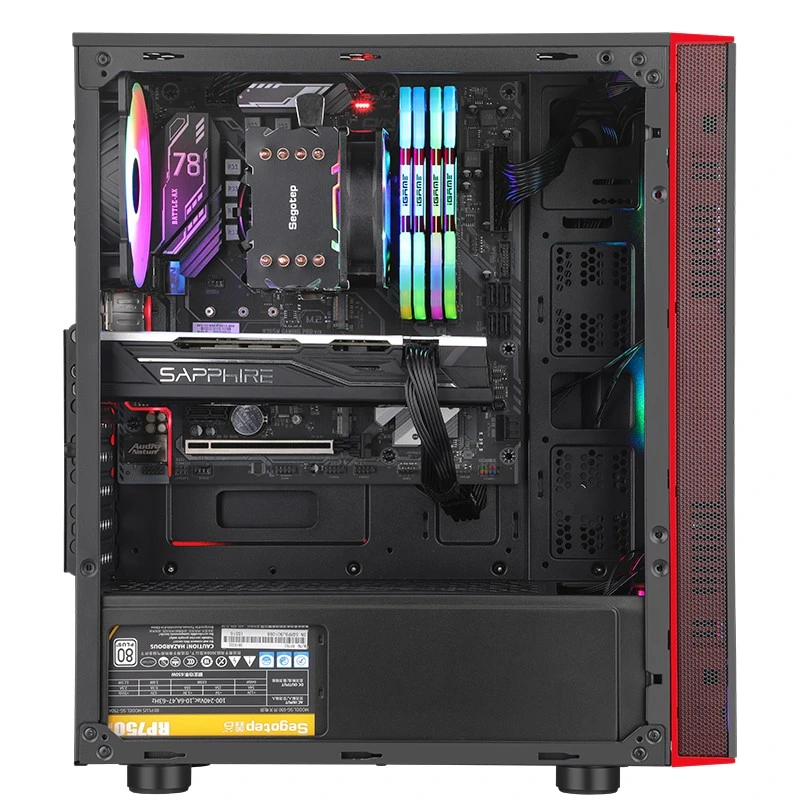 Panel frontal de acrílicos Segotep calor tridimensional ATX Gaming equipo de ventilación