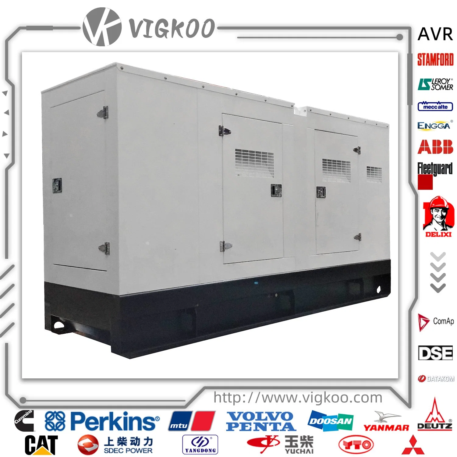 Potencia eléctrica tipo Genset 5 kVA a 3000 kW Grupo Electrógeno diésel