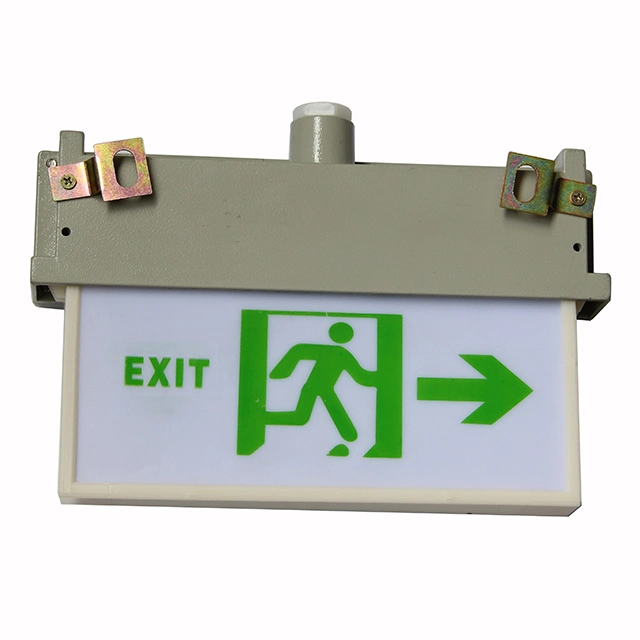 Atex Certificated 1W 2W 3W 6W LED Digital Emergency Light Exit Sign Rechargeable Emergency Light